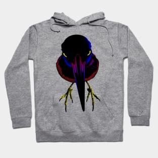 Closeup of black bird Hoodie